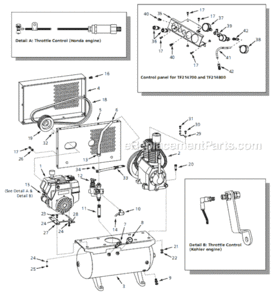 Part Location Diagram of NG003900AV Campbell Hausfeld Engine